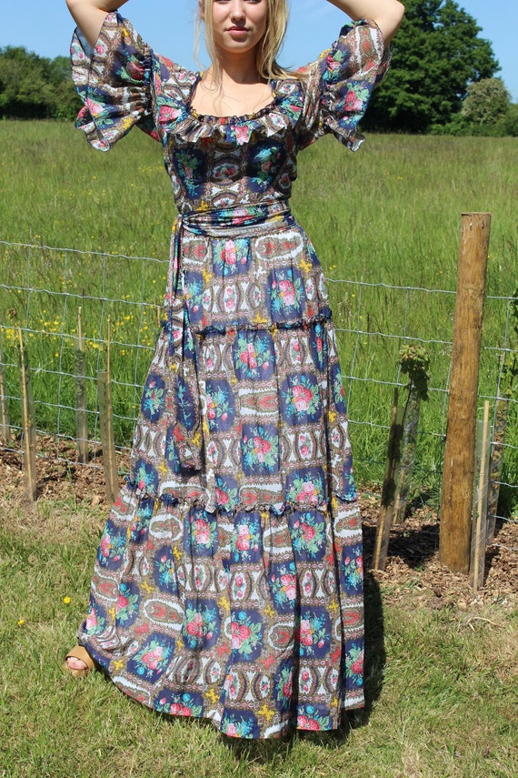 Kati Laura Phillips Vintage Maxi Prairie Dress Wom