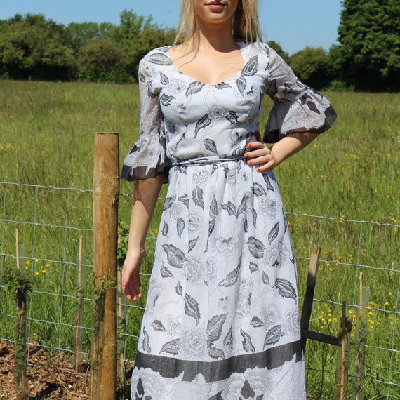 Vintage Kati Laura Phillips Prairie Maxi Dress 197