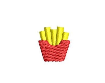 Mini Fries Embroidery Design Embroidery File Digital Design Instant Download