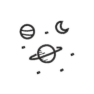 Galaxy Embroidery Design Embroidery File Digital Design Instant Download