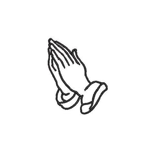 Prayer Hands Embroidery Design Embroidery File Digital Design Instant Download