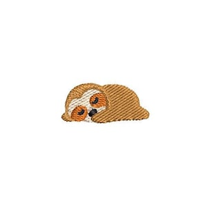 Sleepy Sloth Embroidery Design Embroidery File Digital Design Instant Download