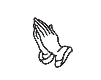 Prayer Hands Embroidery Design Embroidery File Digital Design Instant Download