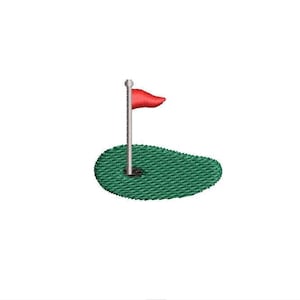 Golfing Golf Hole Icon Embroidery Design Embroidery File Digital Design Instant Download