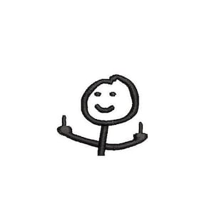 Fuck Off Embroidery Design Embroidery File Digital Design Instant Download