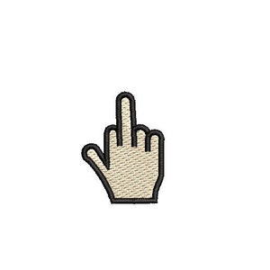 Middle Finger Embroidery Design Embroidery File Digital Design Instant Download