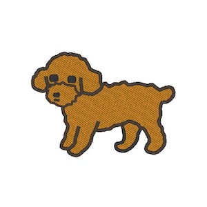 Toy Poodle Dog Puppy Embroidery Design Embroidery File Digital Design Instant Download