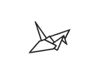 Projekt haftu Paper Crane Plik haftu Projekt cyfrowy Natychmiastowe pobranie