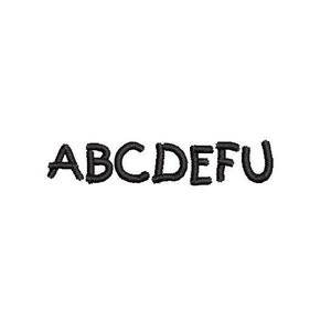 ABCDEFU Embroidery Design Embroidery File Digital Design Instant Download