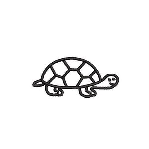 Tortoise Outline Embroidery Design Embroidery File Digital Design Instant Download
