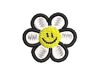 Daisy Smiley Embroidery Design Embroidery File Digital Design Instant Download