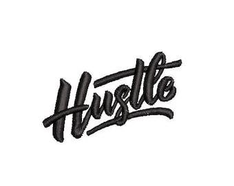 Hustle Embroidery Design Embroidery File Digital Design Instant Download