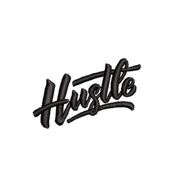 Hustle Embroidery Design Embroidery File Digital Design Instant Download