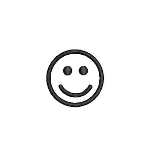 Smiley outline embroidery Design Embroidery File Digital Design Instant Download