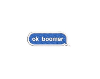 Ok Boomer Haft Projekt Haft Plik Cyfrowy Projekt Natychmiastowe Pobranie
