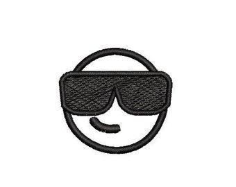 Projekt haftu Emoji Smirk Plik haftu Projekt cyfrowy Natychmiastowe pobranie