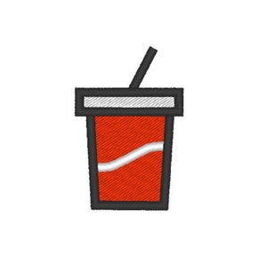 Soft Drink Burger Fries Embroidery Design Embroidery File Digital Design Instant Download