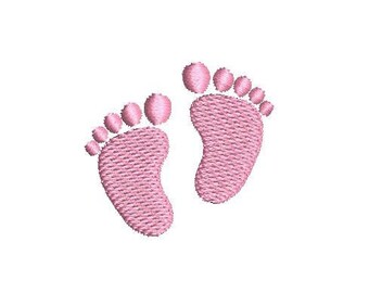 Baby Footprints Embroidery Design Embroidery File Digital Design Instant Download