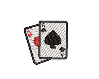 Poker Card Embroidery Design Embroidery File Digital Design Instant Download