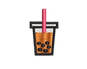 Boba Embroidery Design Plik do haftu Projekt cyfrowy Natychmiastowe pobranie
