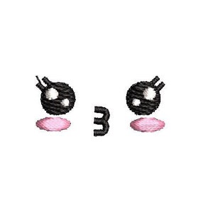 Kawaii Cute Japan Kiss Face Embroidery Design Embroidery File Digital Design Instant Download