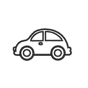 Beetle Car Outline Embroidery Design Embroidery File Digital Design Instant Download