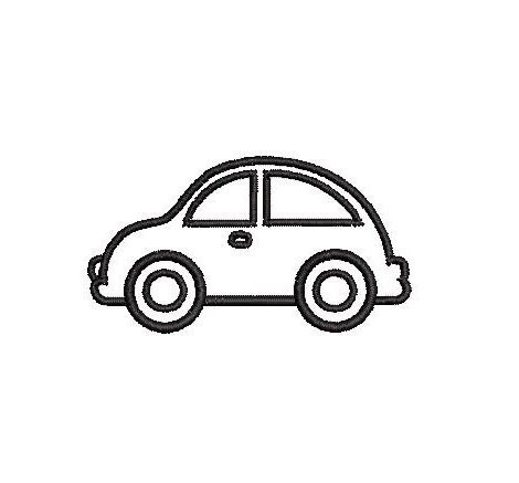 Beetle Car Outline Embroidery Design Embroidery File Digital Design Instant Download