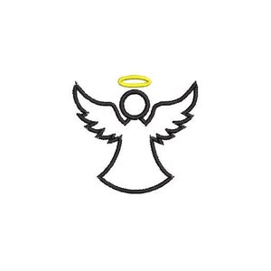 Angel outline Embroidery Design Embroidery File Digital Design Instant Download