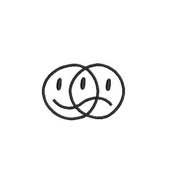Happy Sad Face - Etsy