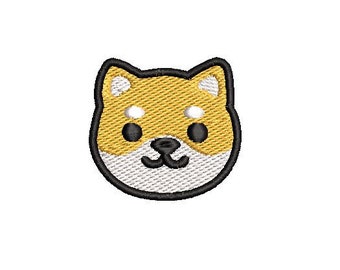 Shiba Face Embroidery Design Embroidery File Digital Design Instant Download