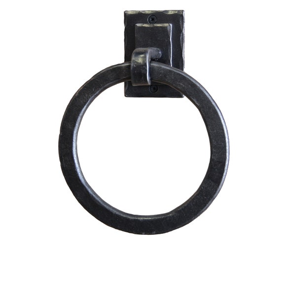 Hand-Forged Iron Towel Ring