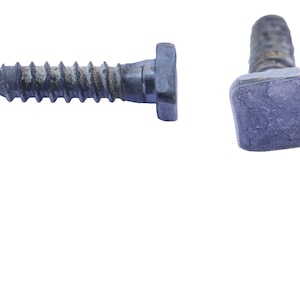 Hand-Finished Lag Bolt 11/16&quot; Square Head 1/2&quot; Diameter Screw