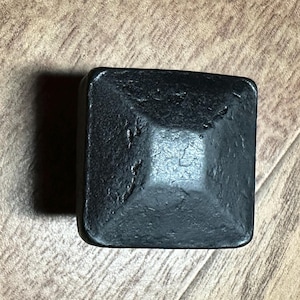 Hand-Forged Iron Drawer/Cabinet Pull Bevelled Head.