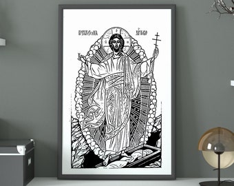 Preaching Jesus Christ Black and White Instant Printable | Etsy Sweden
