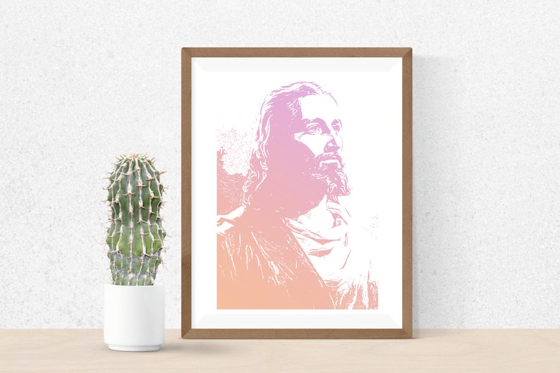 Our saviour Jesus Christ instant printable poster | Etsy