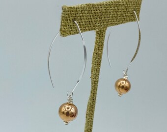 Pendientes de oro rosa