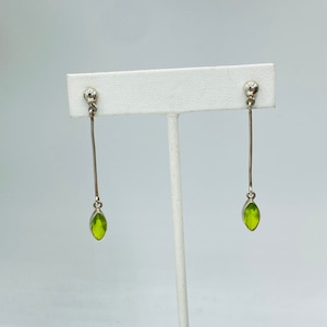 Delicate Dangling Peridot Earrings