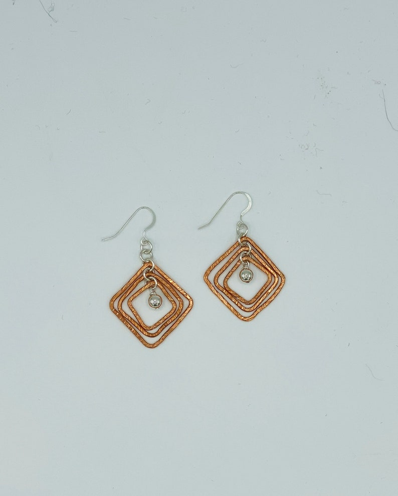 Copper /& Silver Earrings