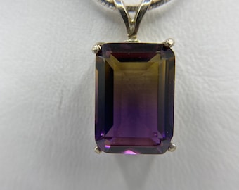 Emerald cut 6.4ct Ametrine