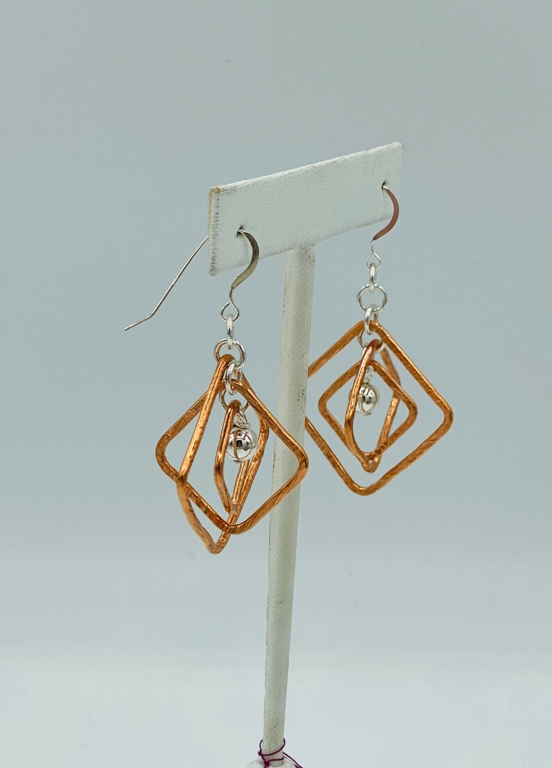 Copper /& Silver Earrings