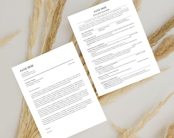 ATS CV-mall: Modern Canva-design för karriärbyte (digitalt CV)