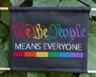 We the People Means Everyone Cross Stitch Pattern *PATTERNS ONLY*