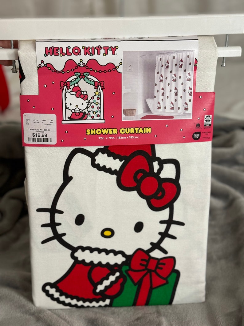 Hello Kitty Christmas Curtain Etsy