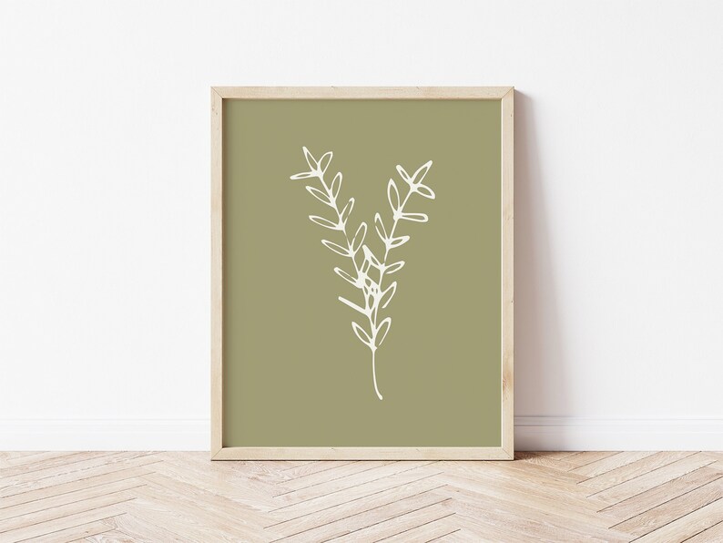 Simple Flower Wall Art Etsy