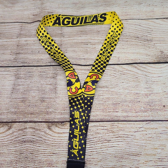 Lanyard keychain, Club America team, badge holder, Aguilas, soccer, futbol, Father  gift, futbol Mexico dad gift men boyfriend mexican gift