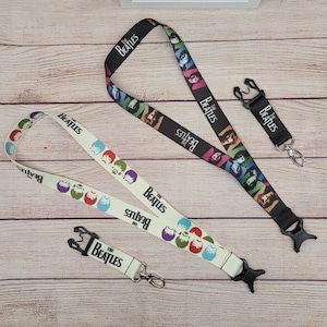 The Beatles Lanyard, keychain, badge holder, gift idea, gift for dad, gift for mom, gift for grandma, gift for grandad. The Beatles gift.