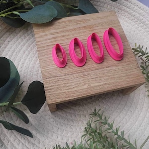 Oval Clay Cutter | Round Clay Cutter |  Polymer Clay Cutter | Basic Clay Cutters | Clay Earring Cutters | Polymer Clay Tools