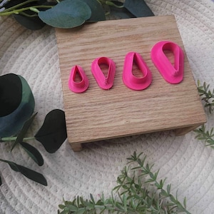 Teardrop Clay Cutter | Raindrop Clay Cutter | Polymer Clay Cutter | Basic Clay Cutters | Clay Earring Cutters | Polymer Clay Tools