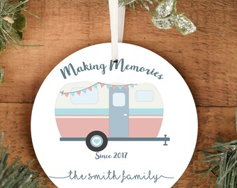 Fifth Wheel trailer 5/" 5th Wheel Trailer Glass Christmas Tree Ornament