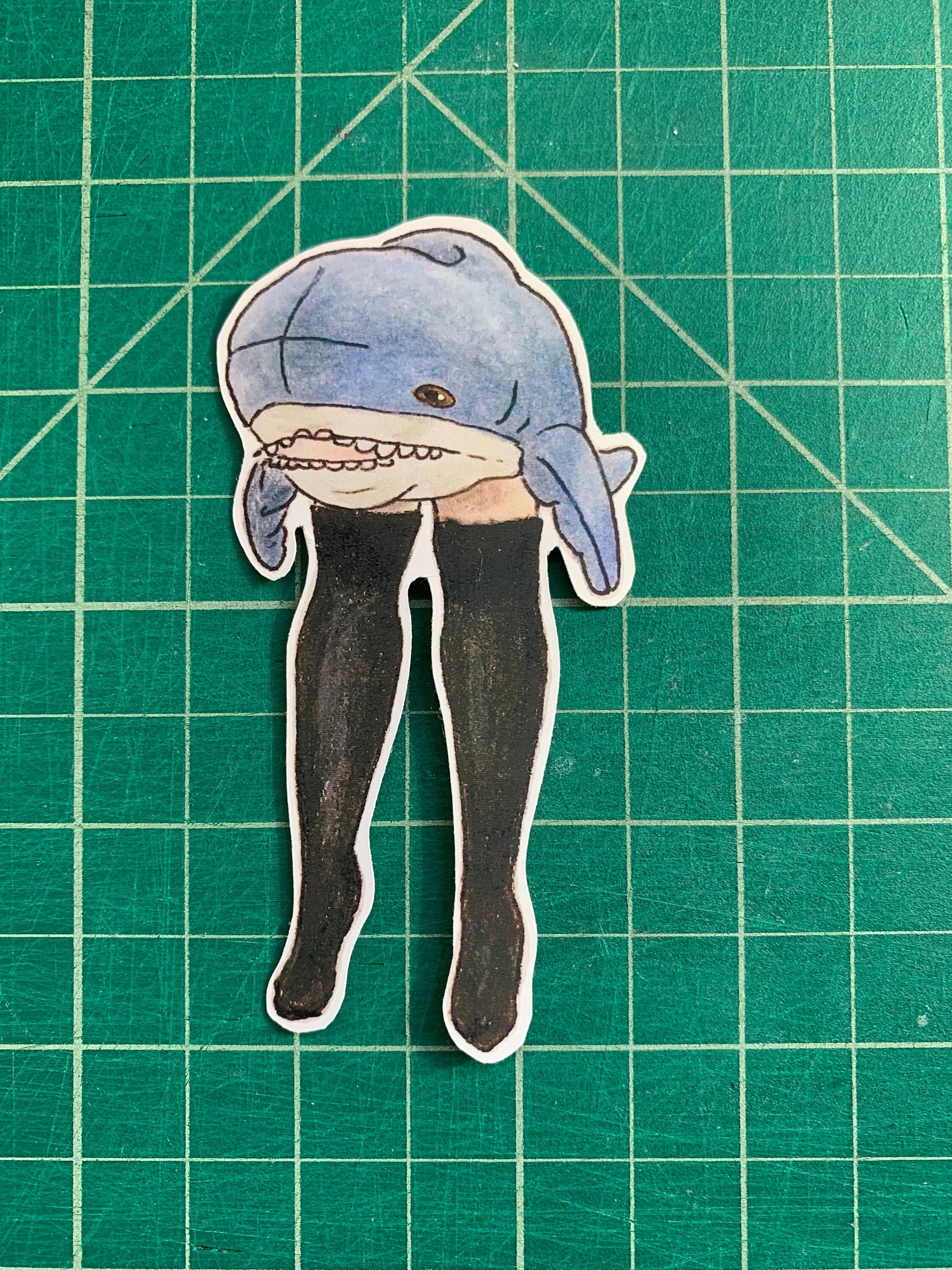 walk walk fashion baby ikea shark sticker